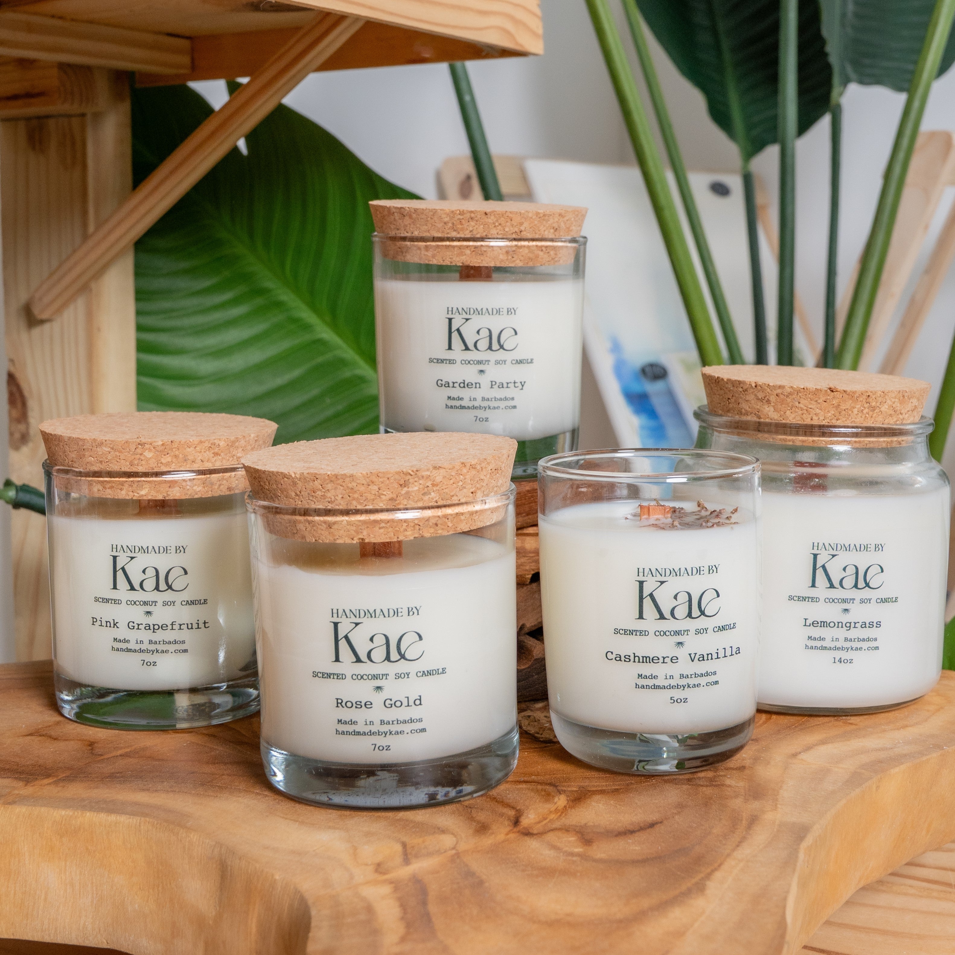 Rose Gold Wooden Wick Candle