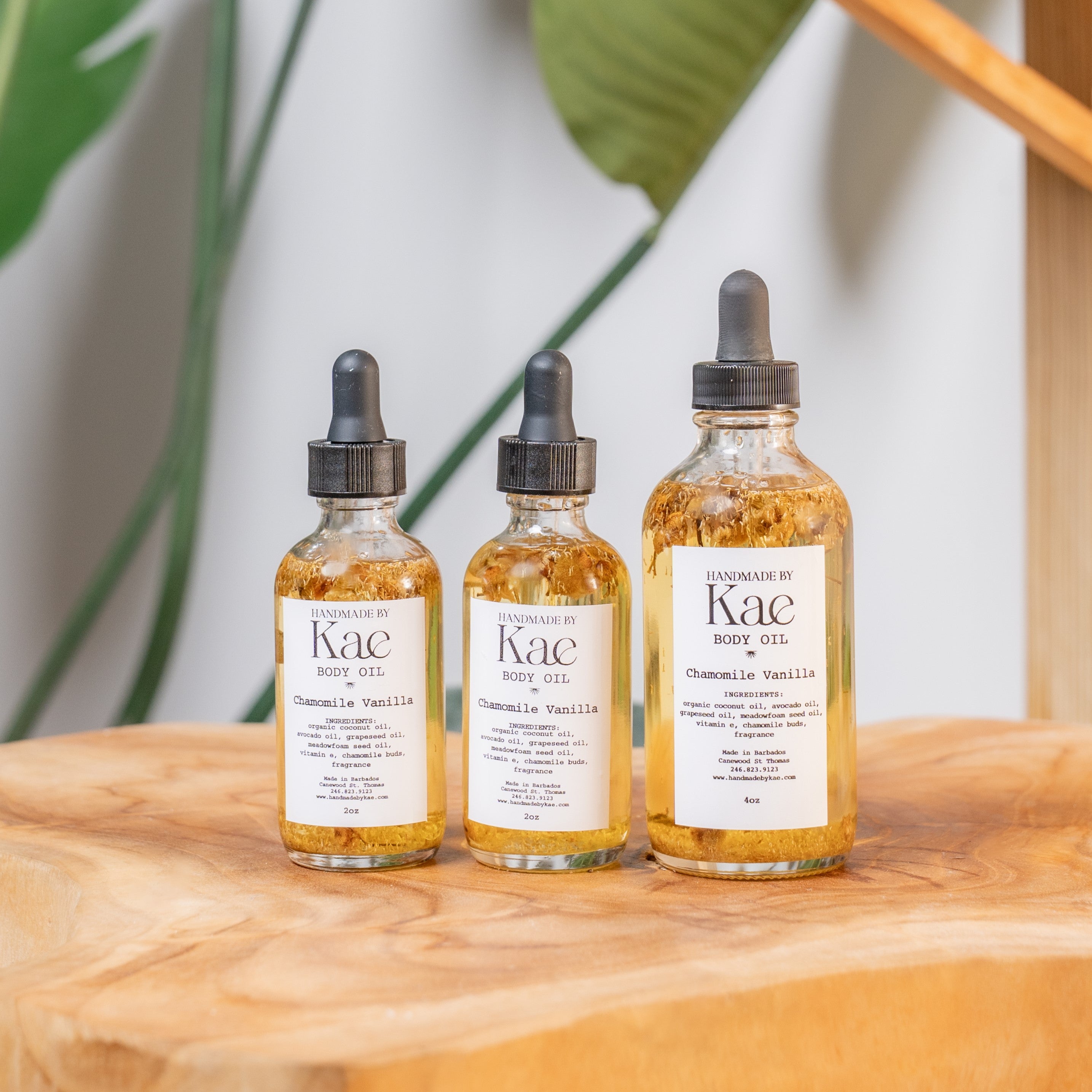 Chamomile and Vanilla Body Oil