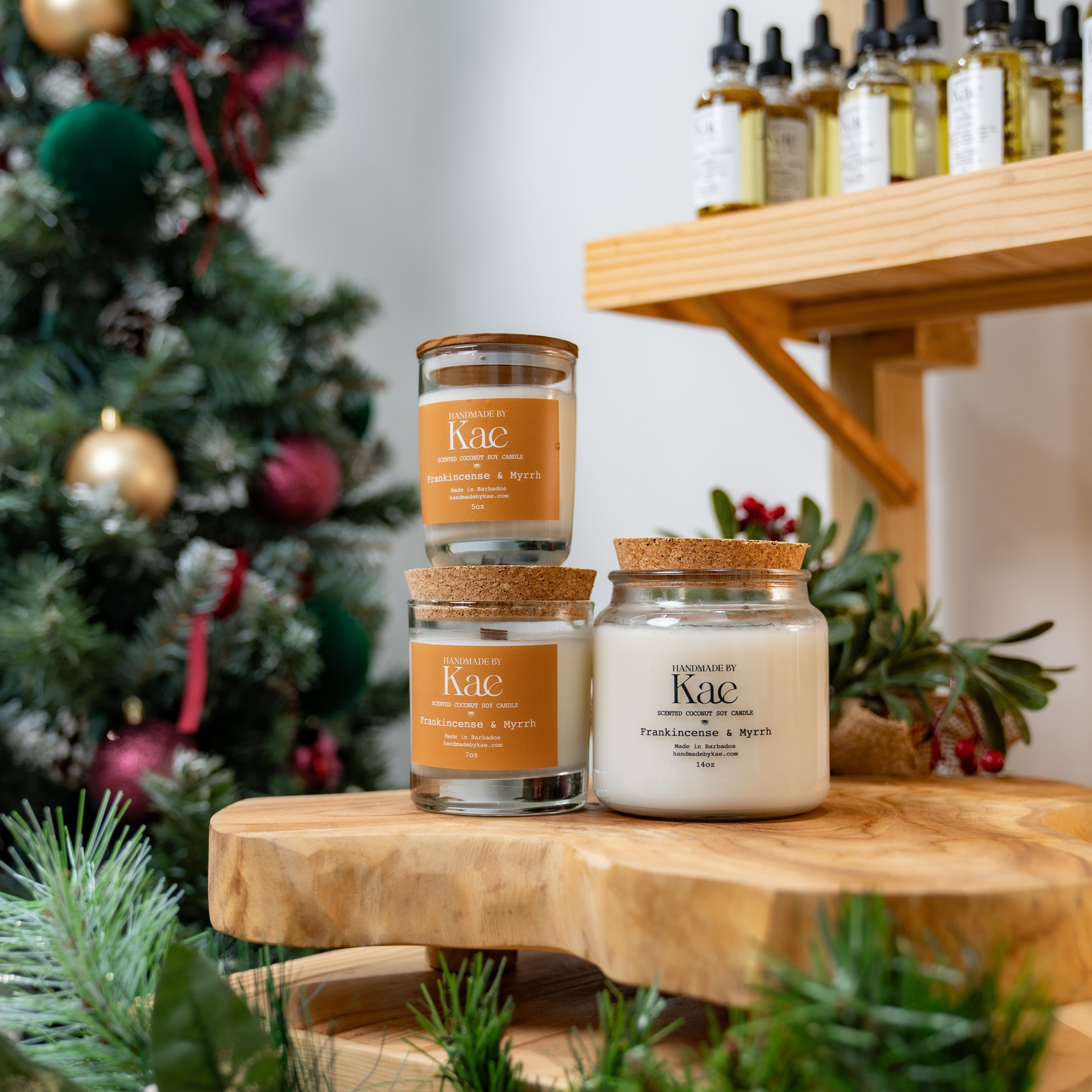 Frankincense and Myrrh Wooden Wick Candle