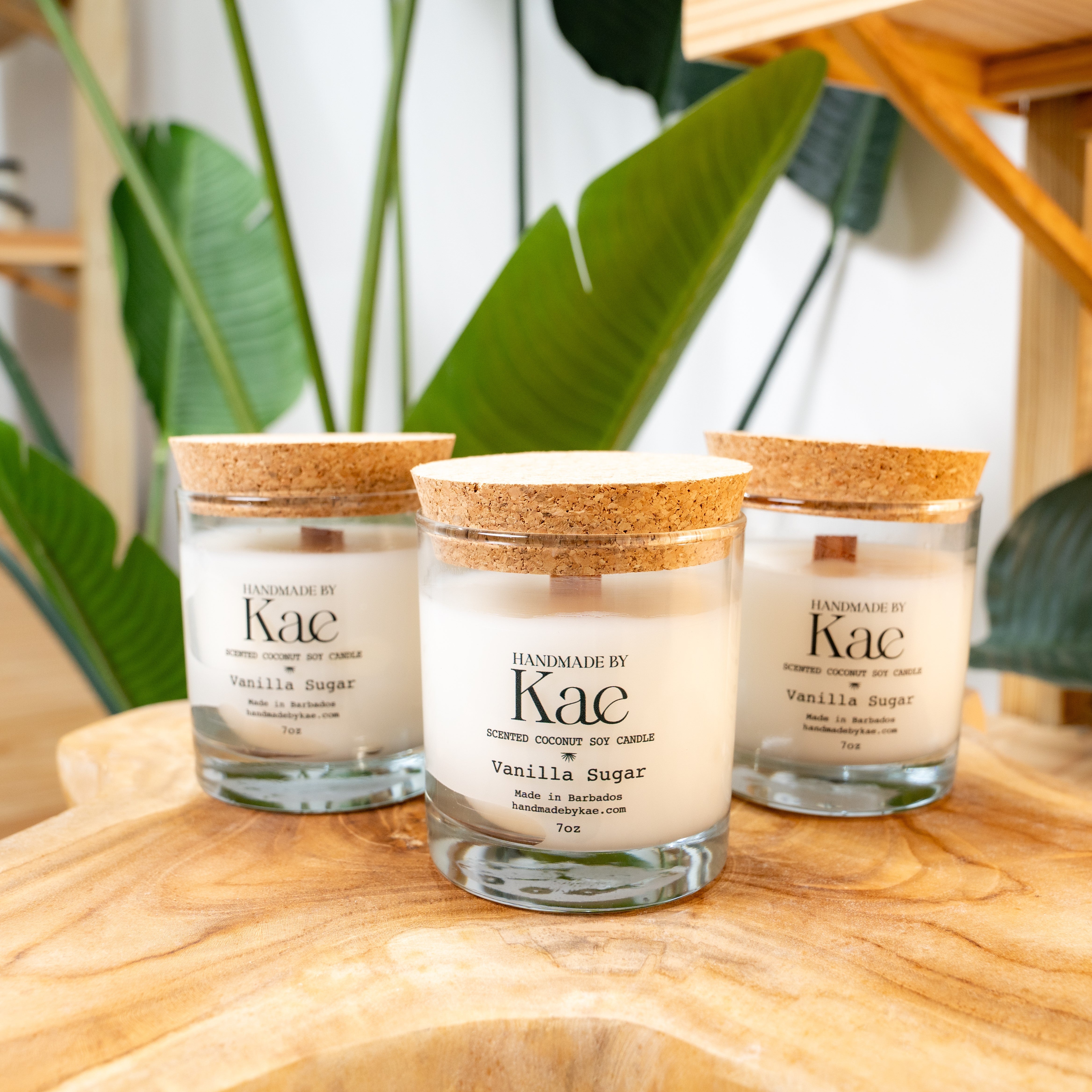 Vanilla Sugar Wooden Wick Candle