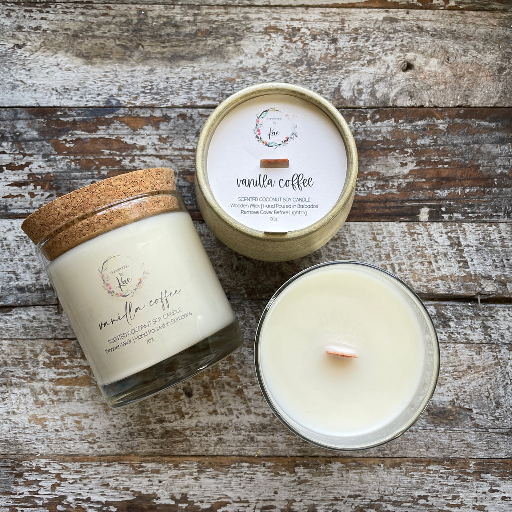 Vanilla Coffee Wooden Wick Candle