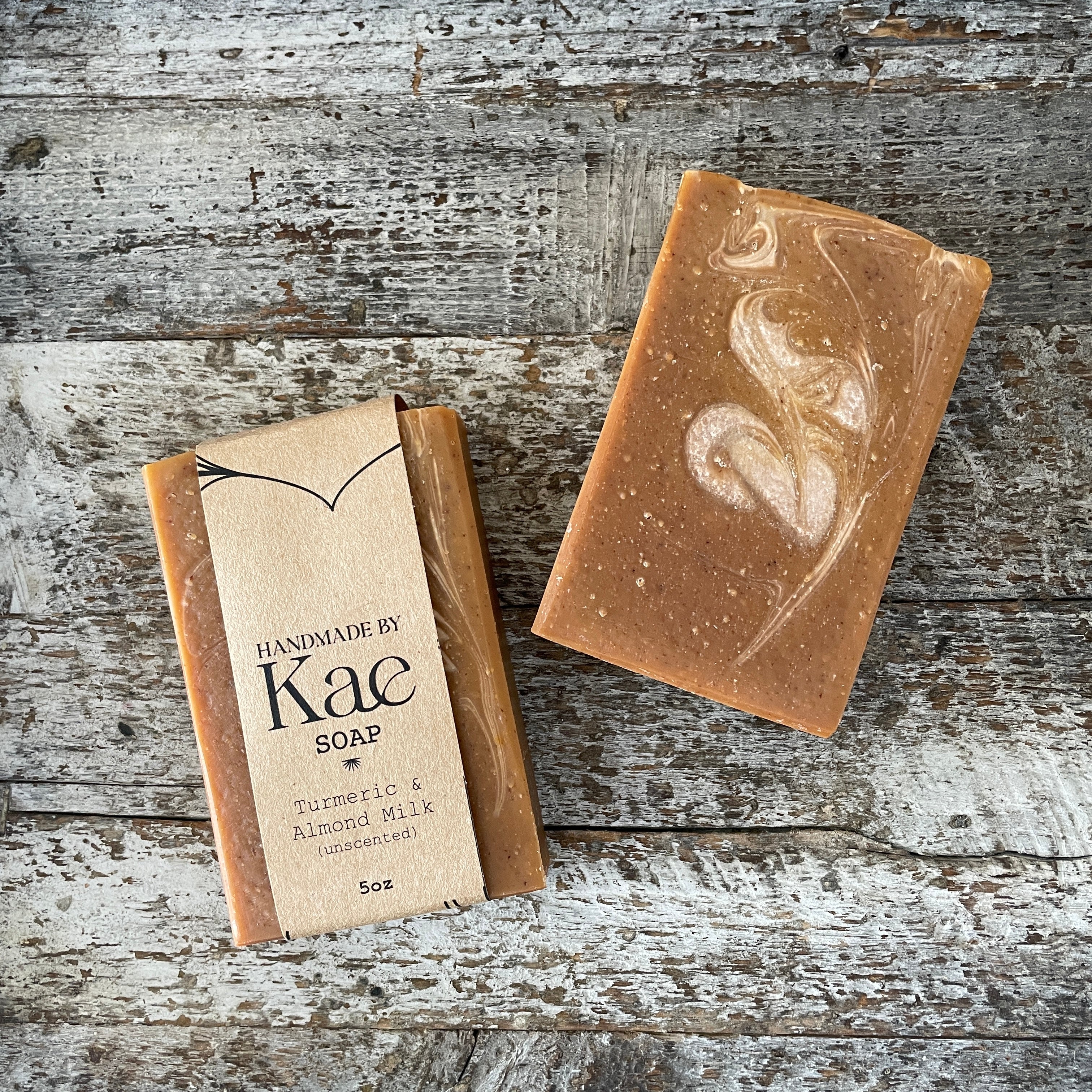 Turmeric and Almond Milk Soap (unscented)